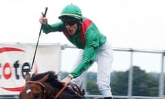 Johnny Murtagh in the Aga Khan's colours