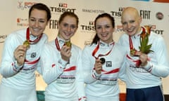 GB women's pursuit team