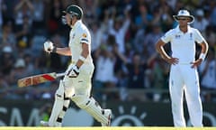 Steve Smith of Australia celebrates his century