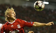 Liverpool's Dirk Kuyt against Debrecen