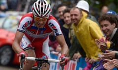 Maxim Belkov on his way to winning Stage nine of the Giro d'Italia