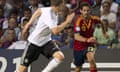 The hugely gifted Isco takes on Matthias Ginter during Spain Under-21's victory over Germany