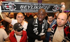 Football player Demba Ba in Turkey