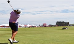 Angela Stanford, of the US, during the second round
of the 2013 Women's British Open at St Andrews.