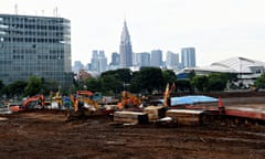 New National Stadium Tokyo construction site