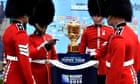 1st Battalion Welsh Guards from Elizabeth Barracks, Surrey with the Webb Ellis Trophy