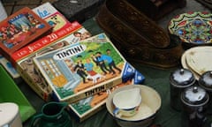 mixed collection of bric a brac at Lille Braderie France