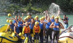 whitewater rafting in Slovenia’s Julian Alps