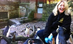 Emma Kennedy in Edinburgh zoo