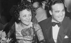 Edith Piaf with boxer Marcel Cerdan, her grande amour, in New York, 1940.