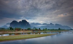 The Nam Song River at Vang Vieng, Laos