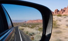 View in wing mirror