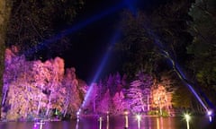 The enchanted forest light show at Pilochry Perthshire