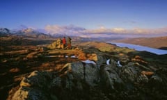 Looking across Coniston Water in the Lake District, England 