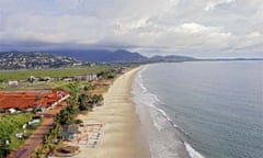 Empty beach in Sierra Leone