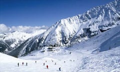 Skiing in Chamonix, France