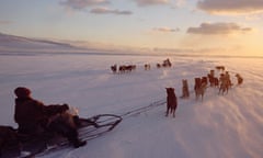 sledding Siberia Russia