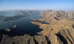 Aerial View of Ormuz Straight, Oman