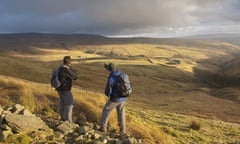 Ian Belcher walking in the Yorkshire Dales