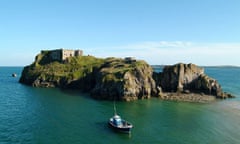 Ferry to Caldey Island St Catherine's Fort, Tenby