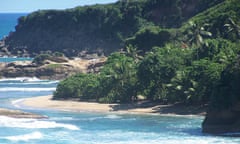 White Sand beach at Pointe Baptiste, Dominica