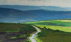 View of the A39 from Porlock Hill