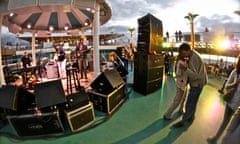 On the decks … one of the Norwegian Pearl’s live music venues