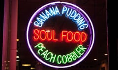 Neon sign for Soul Food, Harlem