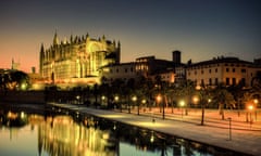 Palma de Mallorca Cathedral at dusk