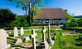 View from churchyard to the Clergy House, Alfriston