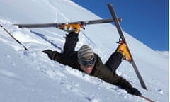 Skier fallen over