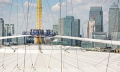 Dome roaming … Up at the O2 takes you on a walkway over the roof of the old Millennium Dome.