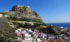 Mount Benacantil and the old town of Alicante