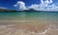 Sand and sea at Major's Bay Beach, St Kitts.