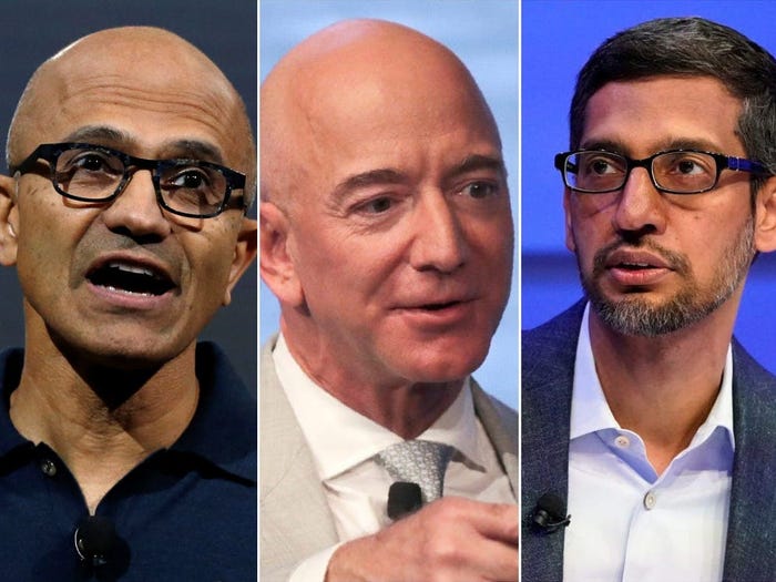 Bezos Nadella Pichai