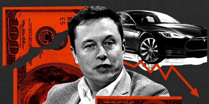 Photo illustration of Elon Musk