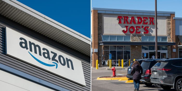 Amazon and Trader Joe's