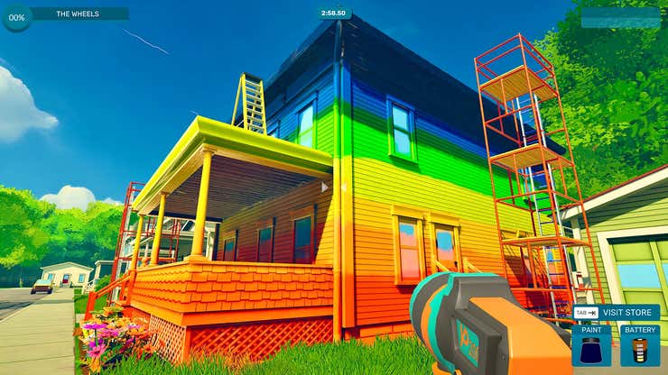 Image for Extremely Chill Spray Paint Simulator Wants To Be Your Next Power Wash-Style Obsession