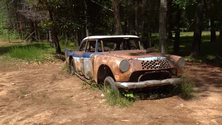 Image for NASCAR Track Abandoned In 1968 Still Home To Incredible Vintage Racecars