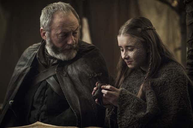 Innocent Shireen est vu dans un instant de Game of Thrones.