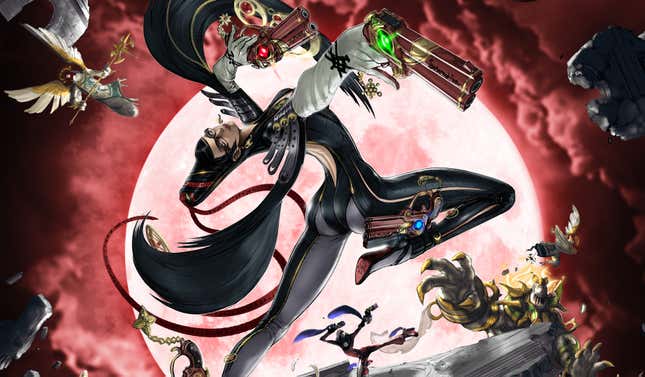 Bayonetta strikes a graceful pose.