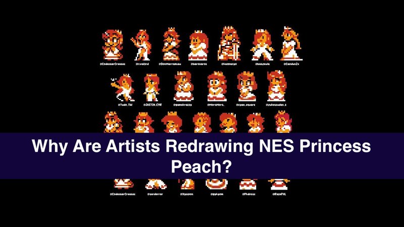 NES Peach redraws explained