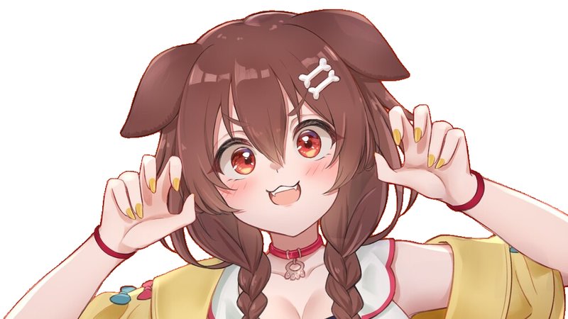 Hololive streamer anime dog girl