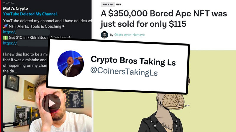 Crypto Bros Taking Ls twitter account.