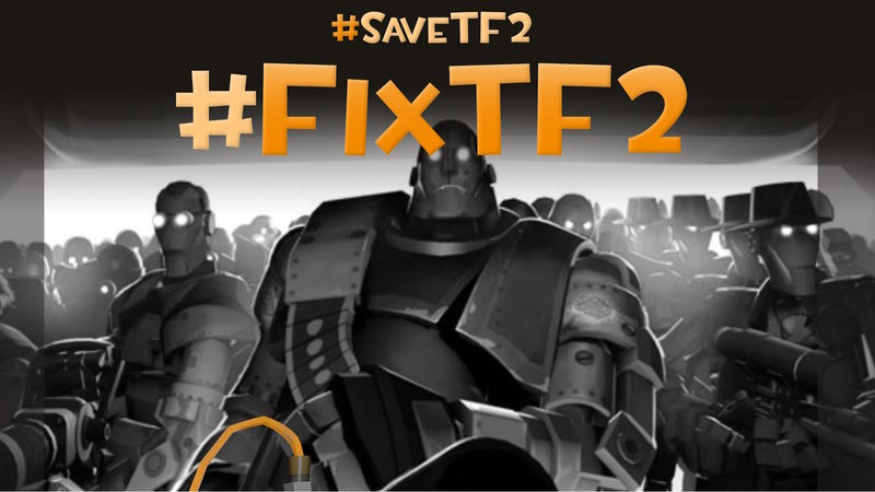 Save TF2 protest banner and promotion.