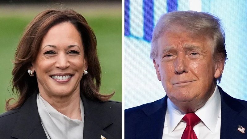 Kamala Harris vs Donald Trump 2024 United States Presidential Election.