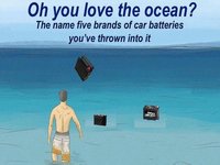 Throwing Car Batteries Into the Ocean