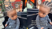 DDG's Son Halo refers to a TikTok trend featuring Halle Bailey and rapper DDG's child Halo. The meme shows baby Halo sitting on a toy train set and looking back, his eyes wide open and his face looking worried. The video became a meme in late August and early September 2024, five months after the Guys Holding Babies trend inspired by DDG's photos with his son.