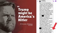 America's Hitler meme example and Vance's leaked text message. 