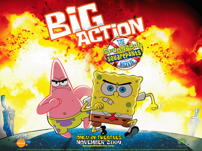 ACTION squarepaNts ONLU IN THEATRES NOVEMBER 200 Sponge BobMovie.com